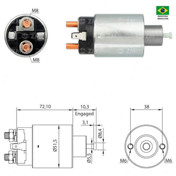 Rele De Partida Zm0697 Vitara Similar KIA 36120-21740 - bc2fc7ae-3a25-4ee5-85fe-d7ebac5ec145