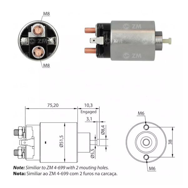 Rele De Partida Zm0699 Elantra Similar Bosch F042010390 - 509dd27d-be63-4c02-842f-0f303e144ae3