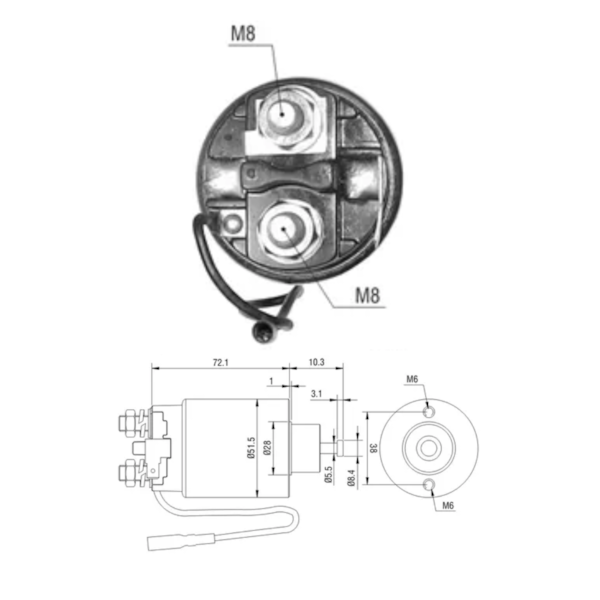 Rele De Partida Zm0798 Pajero Similar Mitsubishi M371x61371 - 881ee1af-8aea-4548-8833-95804ebd2001