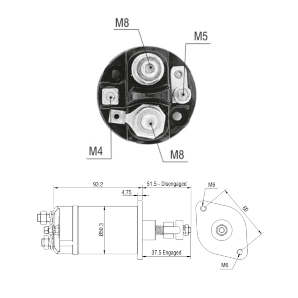 Rele De Partida Zm0821 Falcon Similar Ford 88dr-11001-a - ec06adcd-259c-44de-99c6-b5ad8f50f3f1