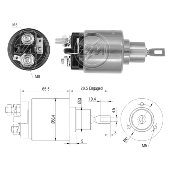 Rele De Partida Zm0873 306 Similar Bosch 9330081062 - e5fa8d6c-2814-4ce3-893a-7b6366c68e8c