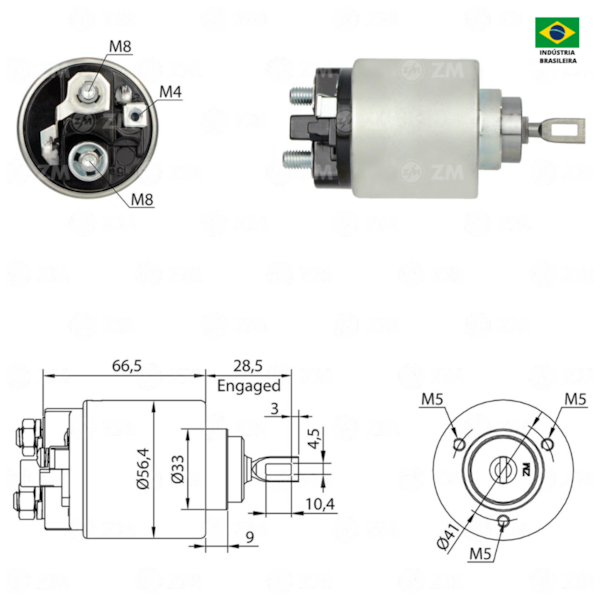 Rele De Partida Zm0971 Voyage Similar Ford 5549-11287 - bc27251b-fa1a-4fef-98d3-188750d02ba1