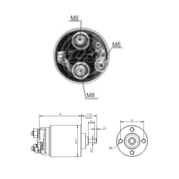 Rele De Partida Zm1961 Focus Aplicavel Ford 4M5T11000AA - 2069589b-0548-49c5-85c0-c87b1b55629f