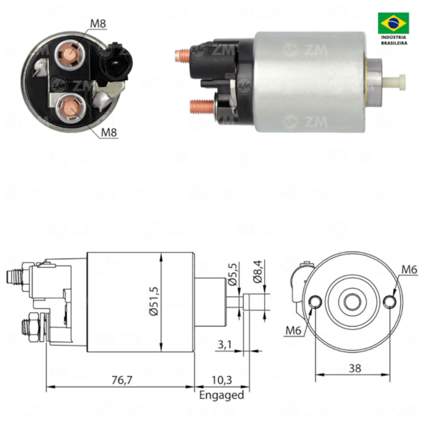 Rele De Partida Zm1991 Toro Similar Mitsubishi 7519 - c78b2153-9ae5-49e3-b405-57a7640d45ad