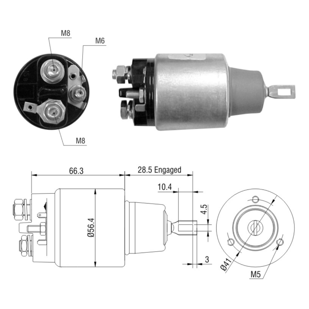 Rele De Partida Zm2775 Prisma Similar Bosch F00ASH0128