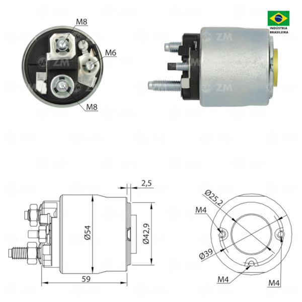 Rele De Partida Zm3495 Strada Similar Valeo 494822 - 26a92dc0-5efd-41a2-8a71-5c33d4d8ab64