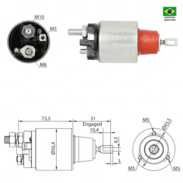 Rele De Partida Zm3571 F4000 Similar Bosch F000sh0209 - 59c3929f-582e-40f5-8204-5ee645199b83