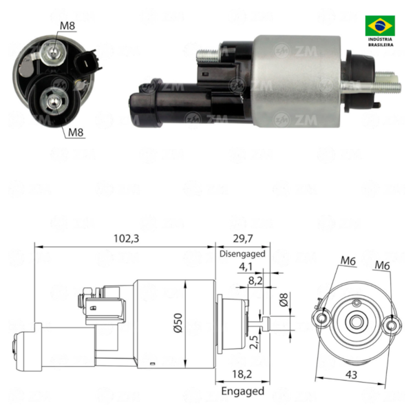 Rele De Partida Zm3705 CR-V Similar Honda 31204-RNA-003 - 9dbd1da7-1698-4126-bffd-da342a2baa21