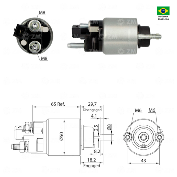 Rele De Partida Zm3709 X6 Aplicavel BMW 12-41-7-579-155 - 175bbd9e-4283-441c-b5d3-7a4400910bcc