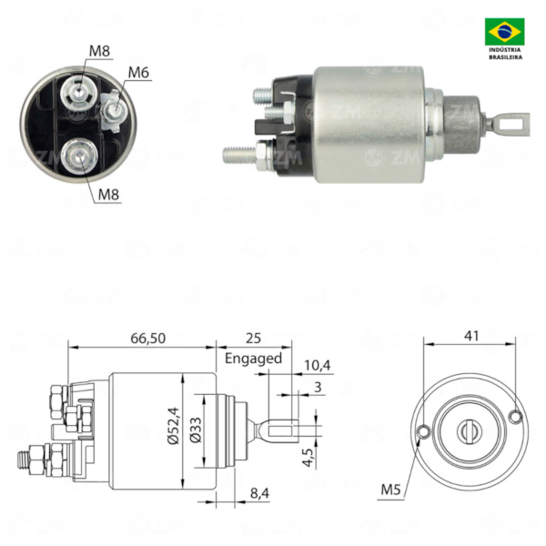Rele De Partida Zm4381 Palio Aplicavel Bosch F000CD0901 - 10eac92f-54a4-41f1-a8cd-f1ff5bd8f5bc