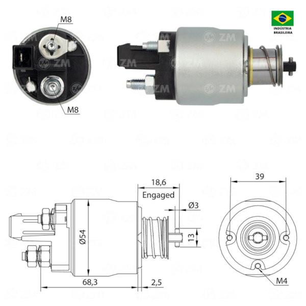 Rele De Partida Zm4492 Polo Sedan Similar Valeo 494809 - 1005fd04-f212-4de7-a7b4-5e7761ae9b7f