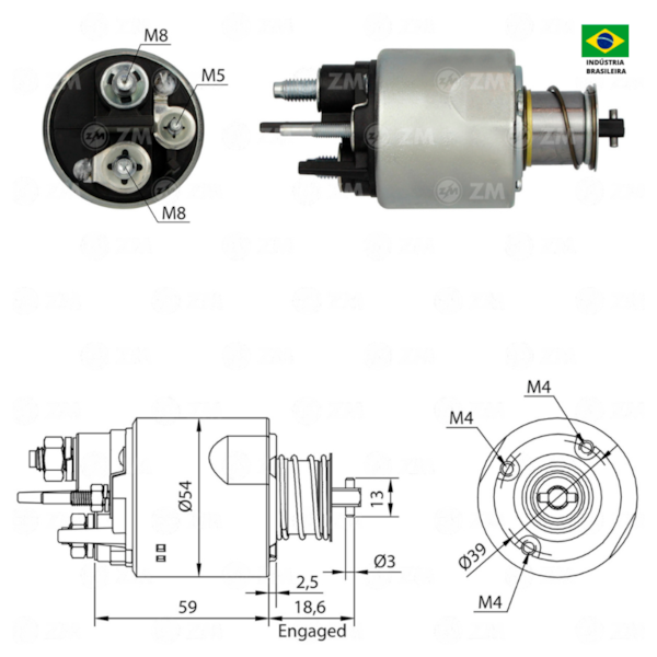 Rele De Partida Zm5494 Logan Similar Valeo 594610 - ee4466d6-17e0-4783-9386-56c23fc57f22