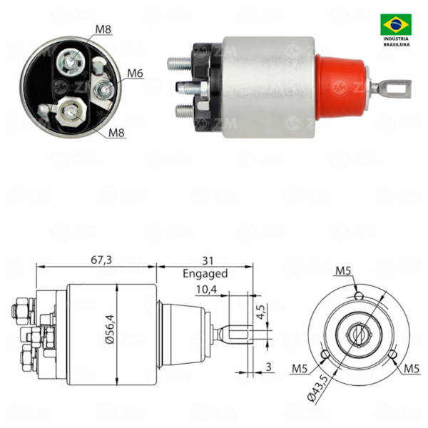 Rele De Partida Zm5775 Sentra Aplicavel Bosch 6004AA0016 - 26506a41-346c-4b26-8d5e-0048610a4493