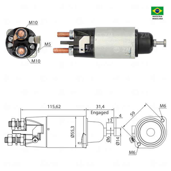 Rele De Partida Zm5898 Atego Similar Mitsubishi M371x27772 - a9446737-67a6-48f6-8264-5efbe063fc31