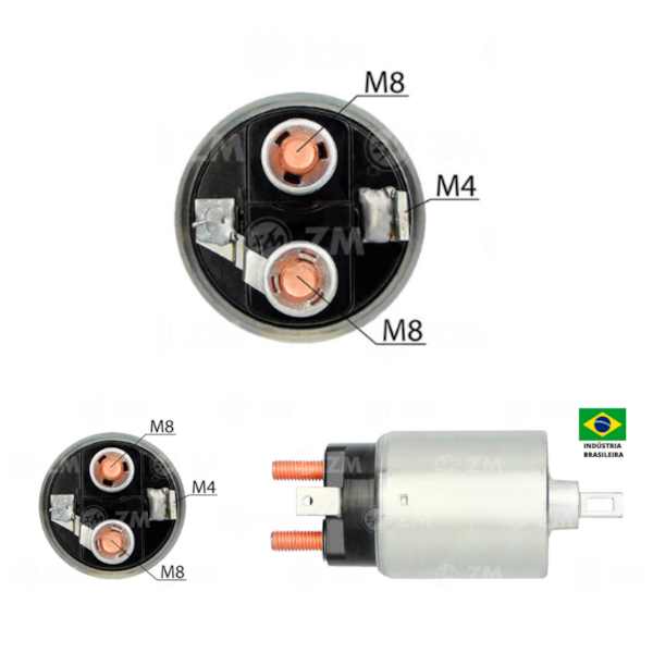 Rele De Partida Zm5981 Apollo Aplicavel Hitachi S13-204  - 078fb55a-037b-4661-9ce1-17a2e357ef78