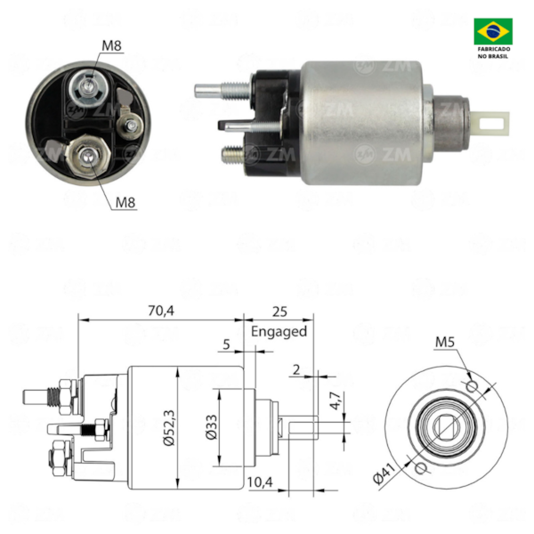 Rele De Partida Zm6271 Sandero Similar Bosch F000cd1113 - cf2a339f-a0ab-4b11-b8bf-4929c5782720
