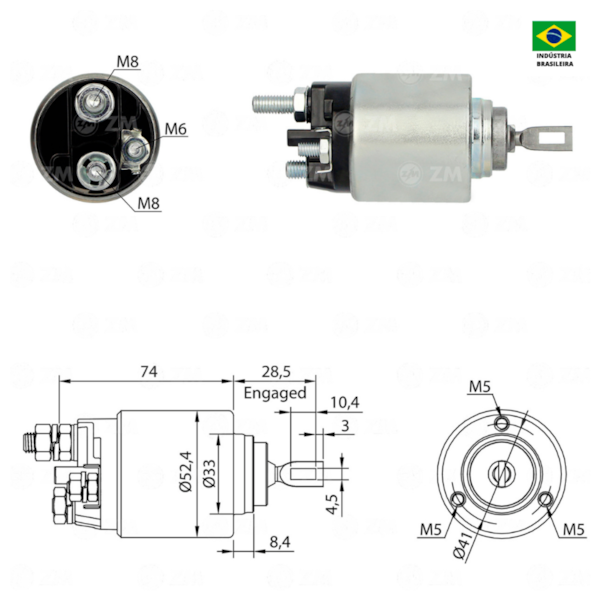 Rele De Partida Zm6381 Mascott Aplicavel Bosch 0001109307 - 88917509-02df-45a3-b6a4-330b47a2a4dd