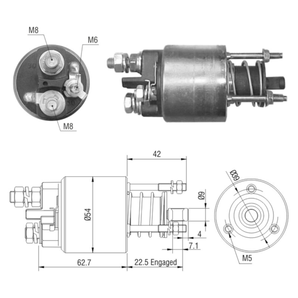 Rele De Partida Zm6395 Bravo Aplicavel Marelli 631 110 16 - dec070bf-d4d4-4208-8571-2482e4bce677