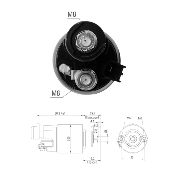 Rele De Partida Zm6708 Fit Similar Denso 153400-8000 - 2395b82b-198c-445f-a5bf-49af1acc7e0b