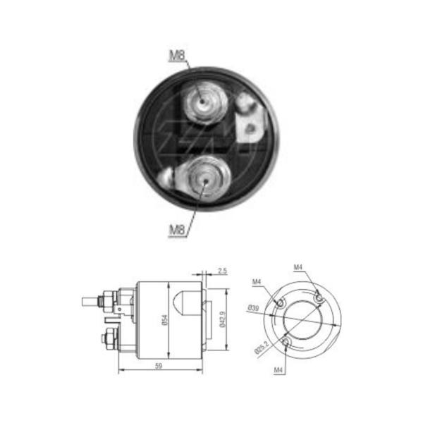 Rele De Partida ZM7495 Clio Aplicavel Valeo 594355 - 7953363f-1ce8-4ddf-97d5-8758540573af