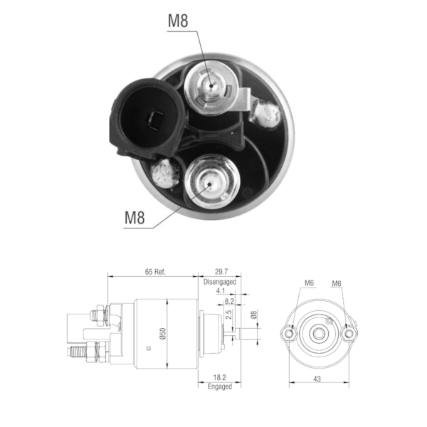 Rele De Partida Zm7708 Golf Aplicavel Denso BC438000-0921 - 106c2152-c608-423f-acd0-33801fff0892