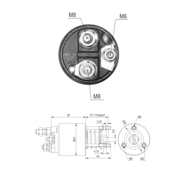 Rele De Partida Zm9595 Marea Similar Marelli 855 414 20 - e5c4505a-b195-4307-af92-ea93743768d1