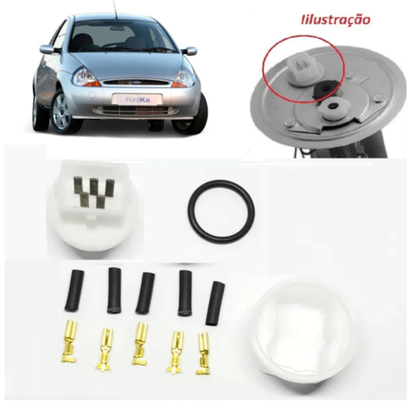 Reparo Conector Tampa Ferro Bomba Combustível Ford Ka Fiesta - d475e787-1a1e-4d08-9bbc-4063ff7fa931