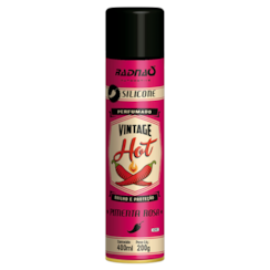 SILICONE AEROSSOL PERFUMADO HOT PIMENTA ROSA  400ML 200G RADNAQ
