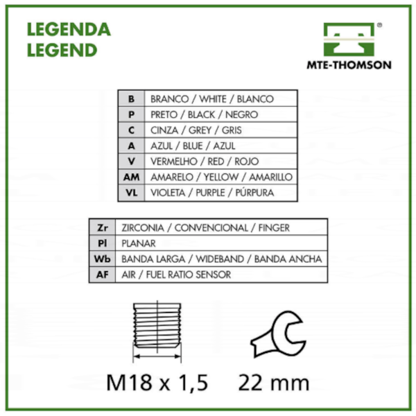 Sonda Lambda Amarok 2.0 2010/2018 Mte-9702.50.120 - aeab23f2-d1ef-4fbf-a1cd-781aef463dd9